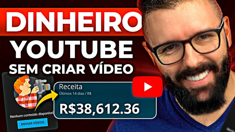 COMO GANHAR DINHEIRO NO YOUTUBE SEM POSTAR VÍDEOS (dinheiro no youtube)