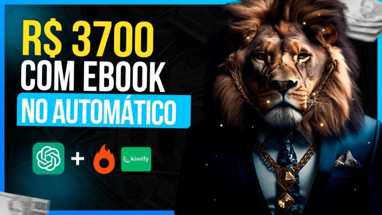 Faça R$ 3700 Reais p/ mês com EBOOKS Criados Automaticamente, Passo a Passo Fácil, Rápido Atualizado