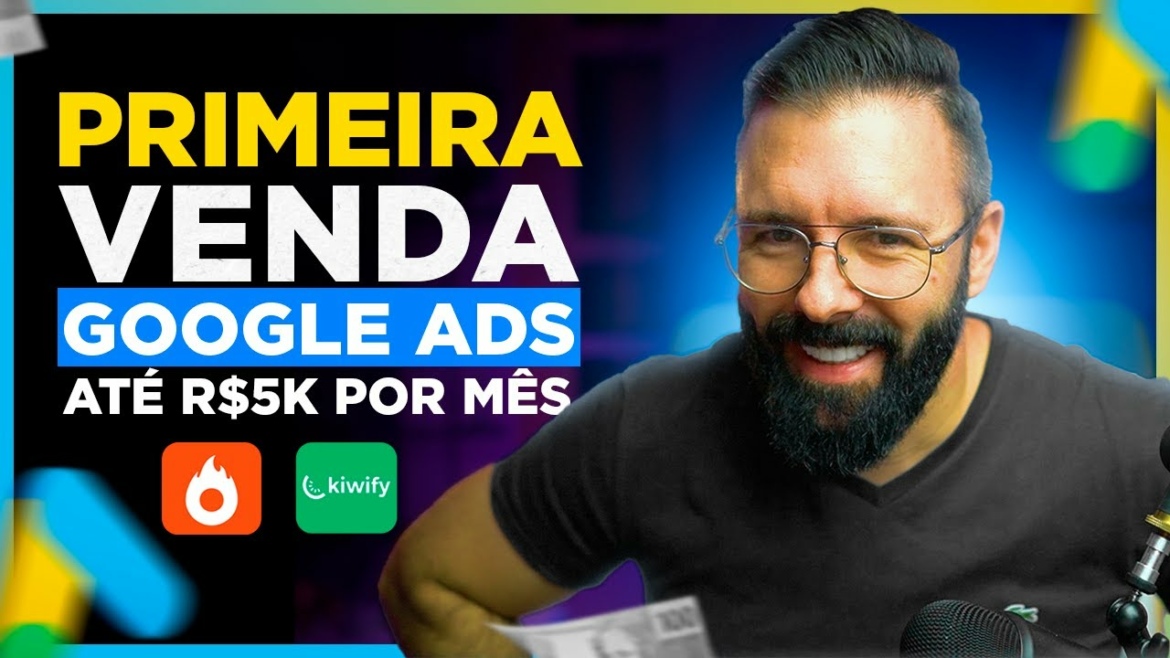 PRIMEIRA VENDA como Afiliado Hotmart, Kiwify com GOOGLE ADS, Passo a Passo do Zero até 5 Mil p/ Mês
