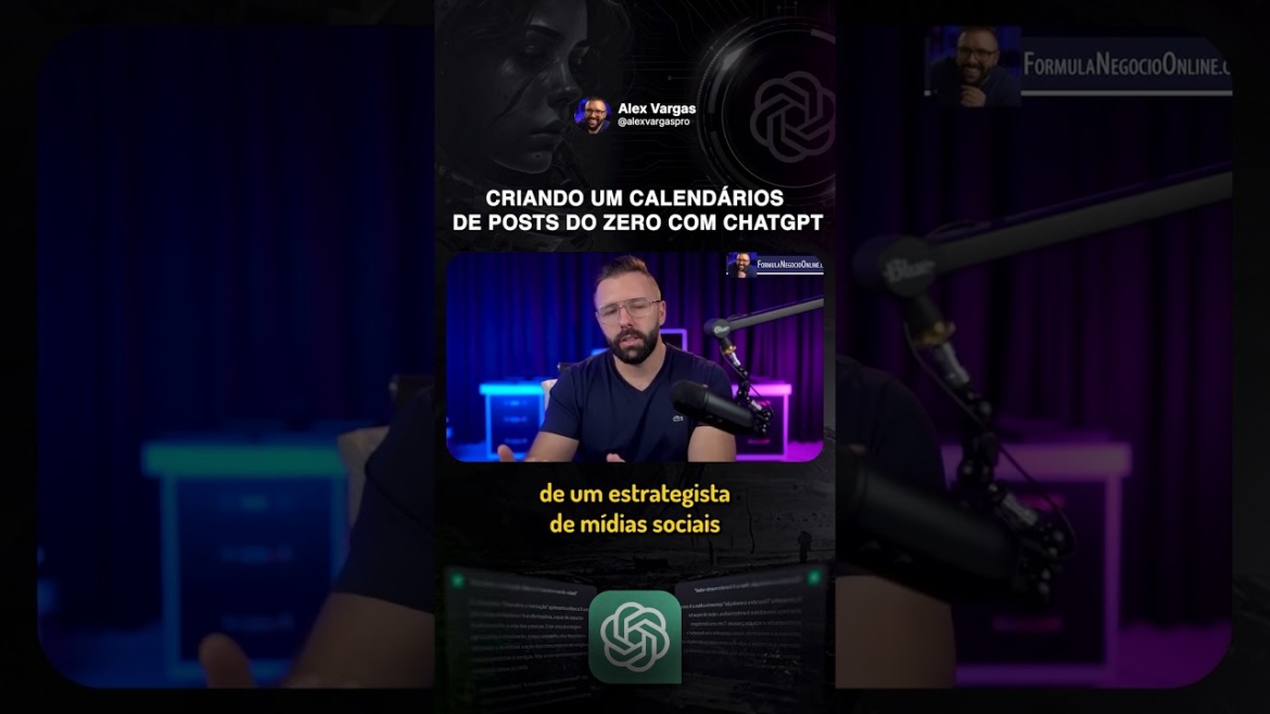 Criando um calendário de posts do zero com ChatGPT