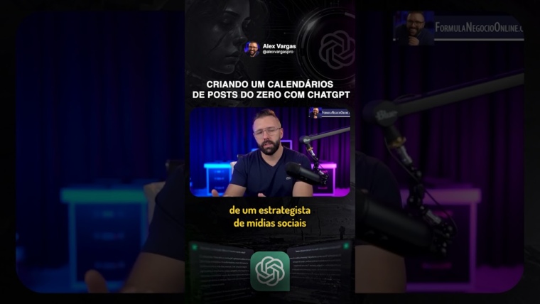 Criando um calendário de posts do zero com ChatGPT