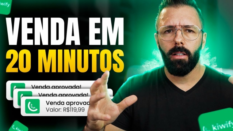 PRIMEIRA VENDA na KIWIFY em 20 MINUTOS, SEM INVESTIR, SEM APARECER - Método 2025 (Dinheiro online)